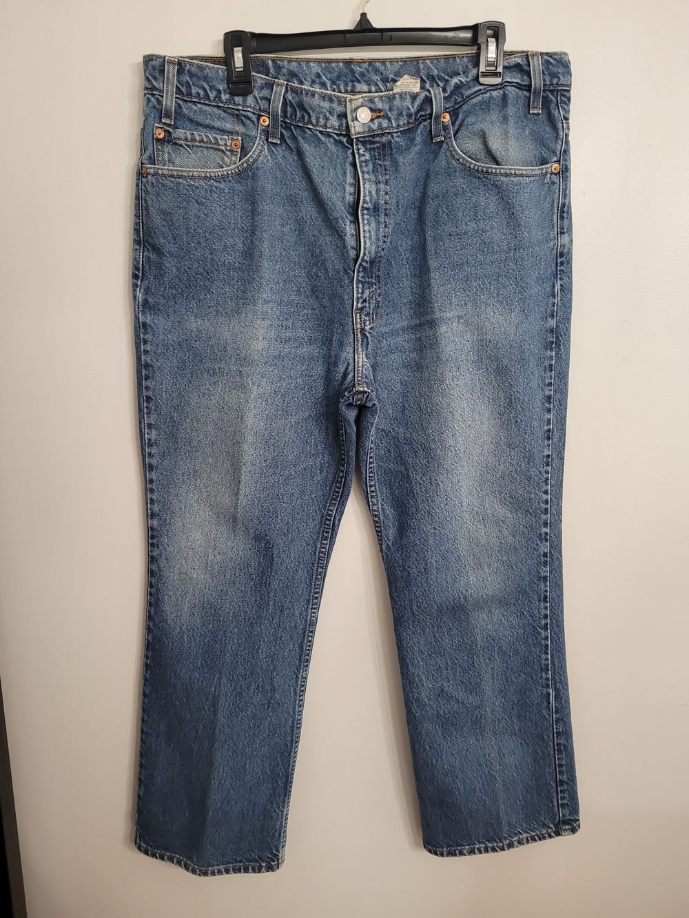 Levi's 517 Bootcut Men's Jeans Blue Medium Wash Cotton Denim Regular Fit